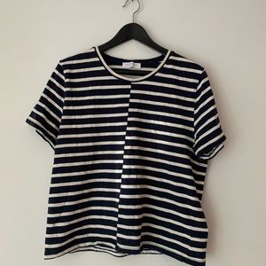 Everlane Striped Linen Tee Shirt
